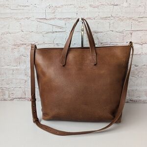 Madewell Leather Women's The Zip-Top Medium Transport Tote